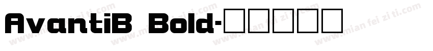 AvantiB Bold字体转换